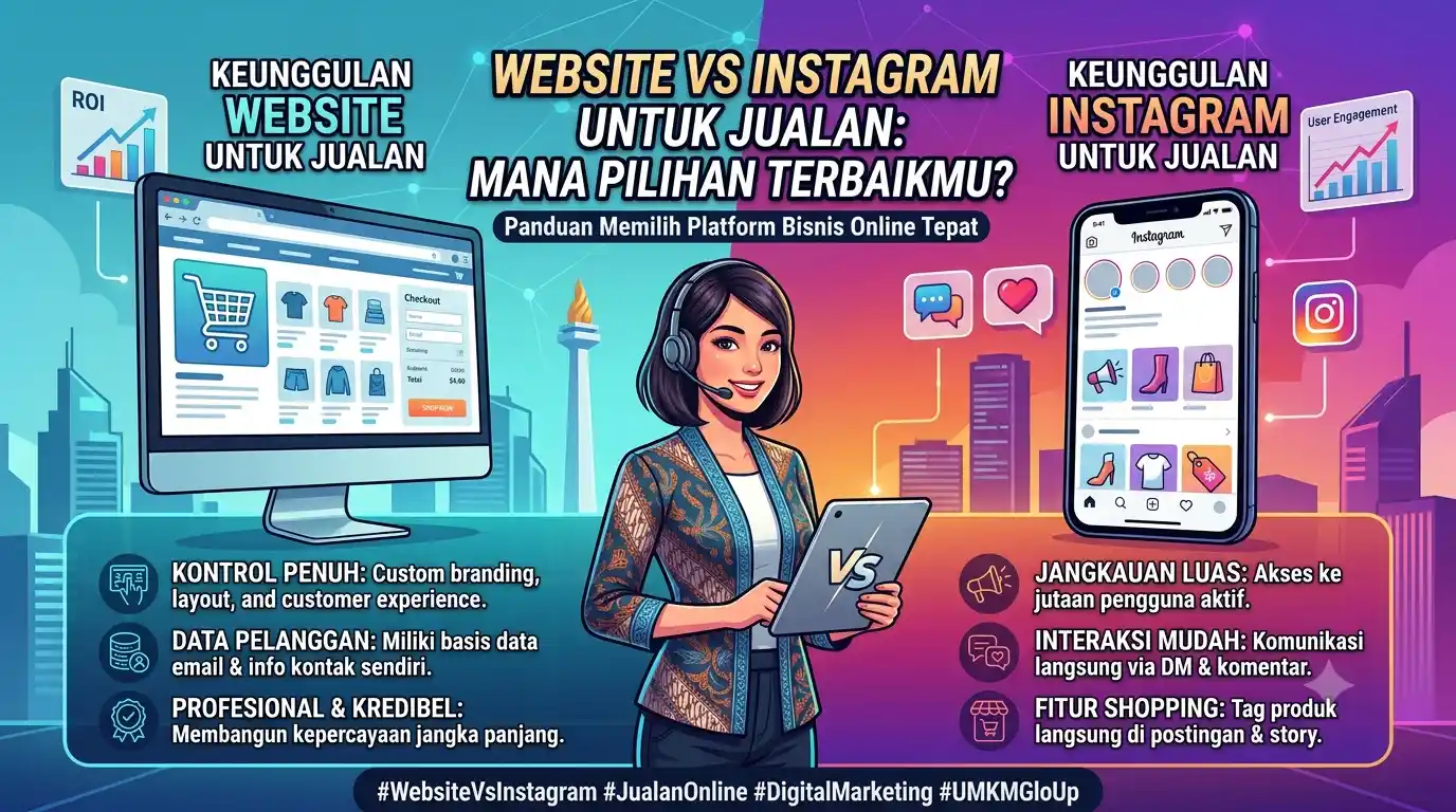 Website vs Instagram Untuk Jualan