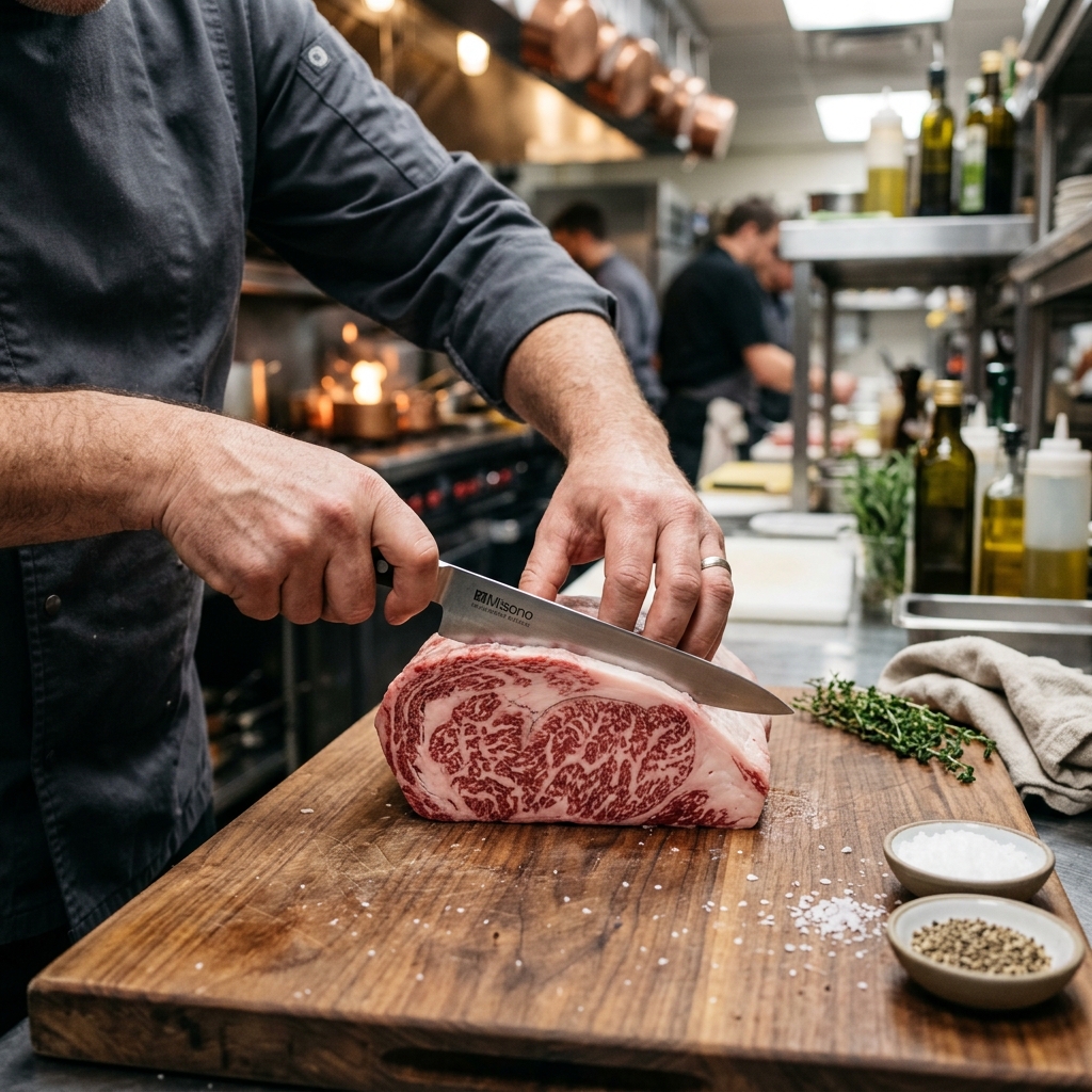 Chef Preparing Steak