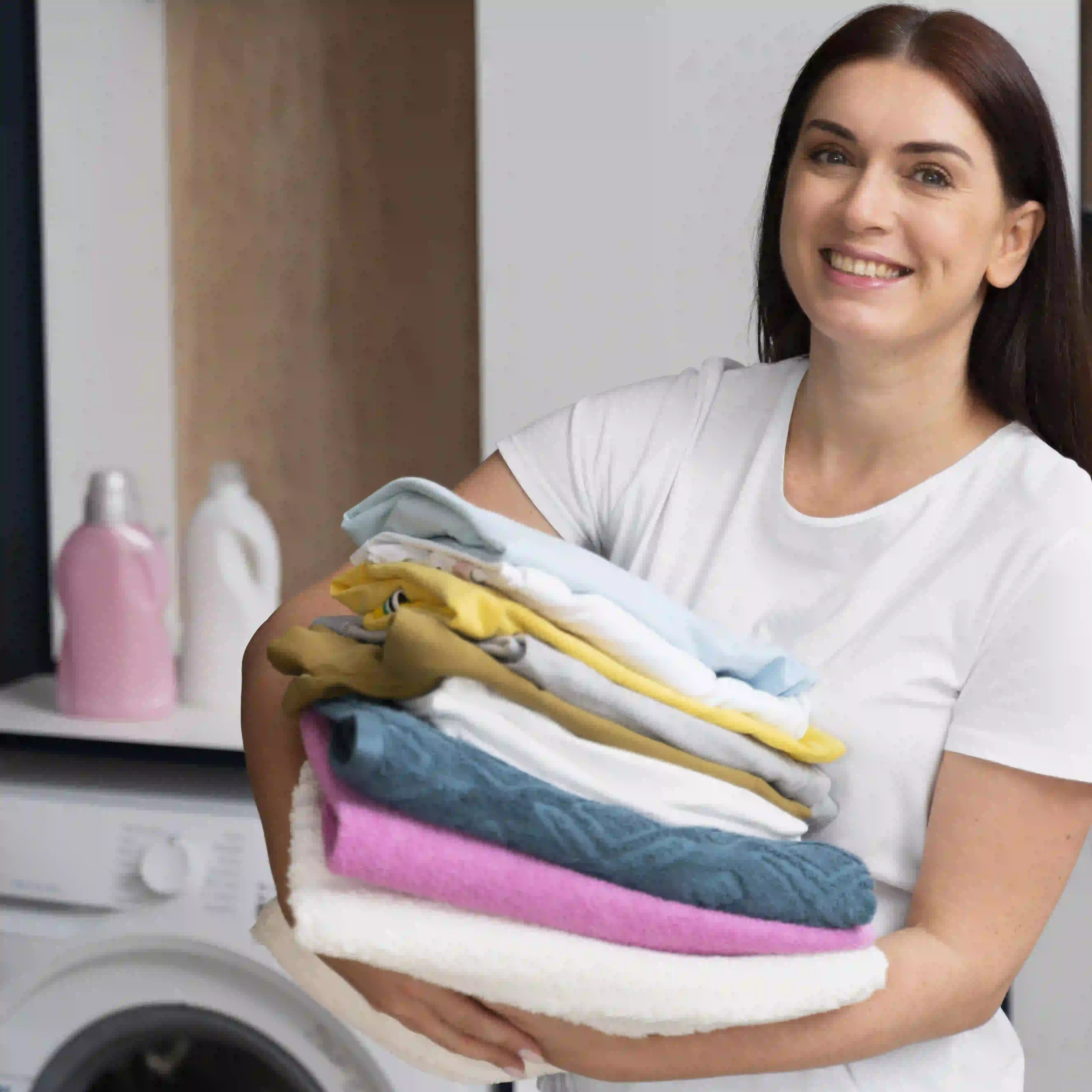 Laundry staff at work